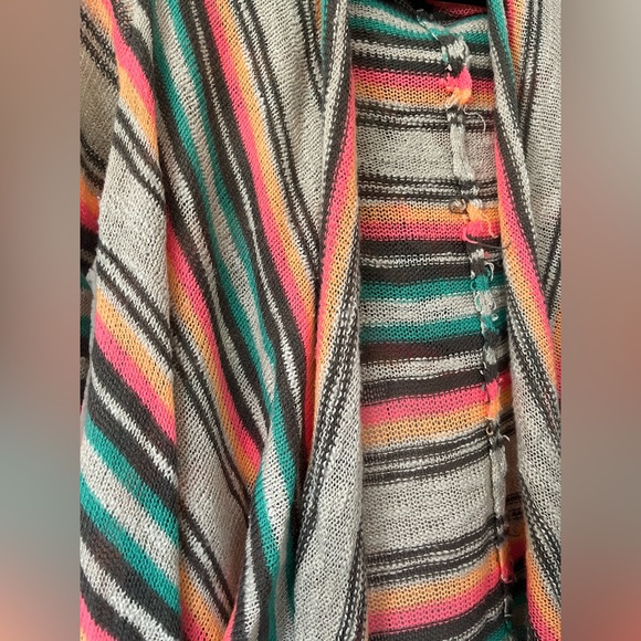 Western style fringe cardigan with hood. Size small by Self esteem - Picture 5 of 6